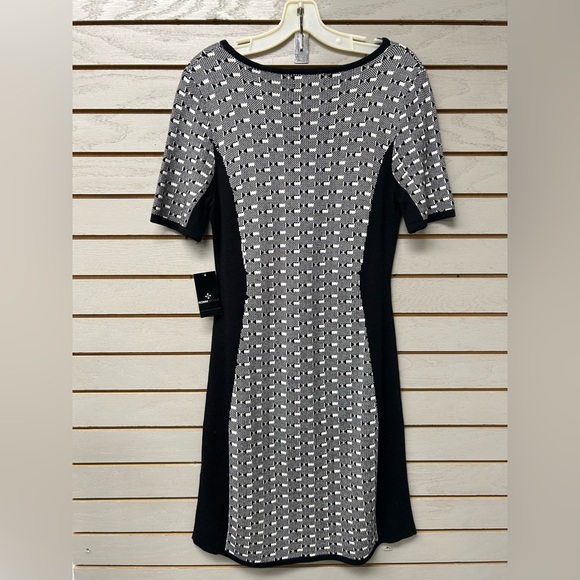 Ronni Nicole Black and White Geometric Mini Dress - Picture 7 of 7